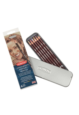 Estojo Lápis de Cor Coloursoft C/6 Skintones 2300217 Derwent